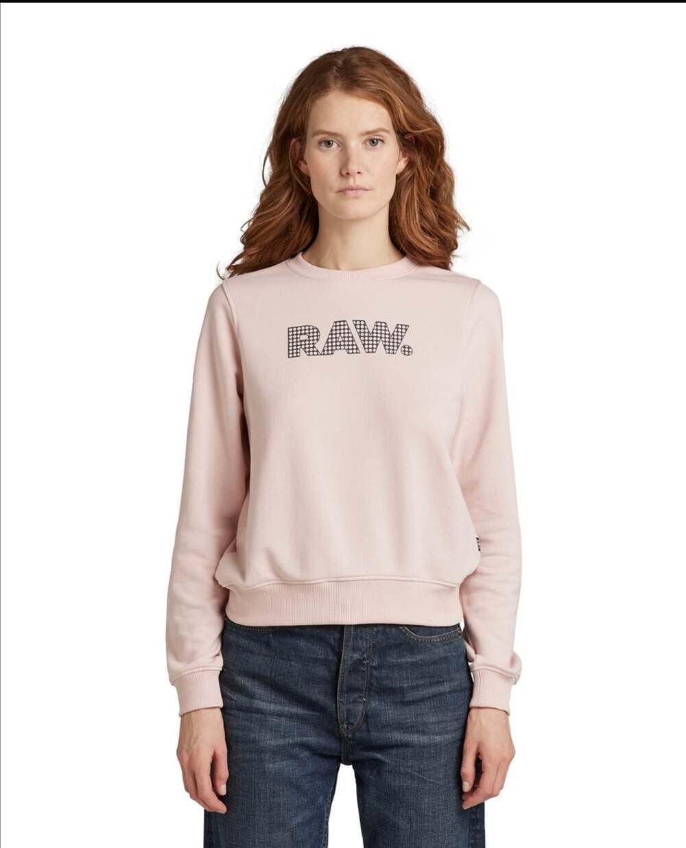 G-Star Raw Anglaise Graphic Sweatshirt Pink Size M